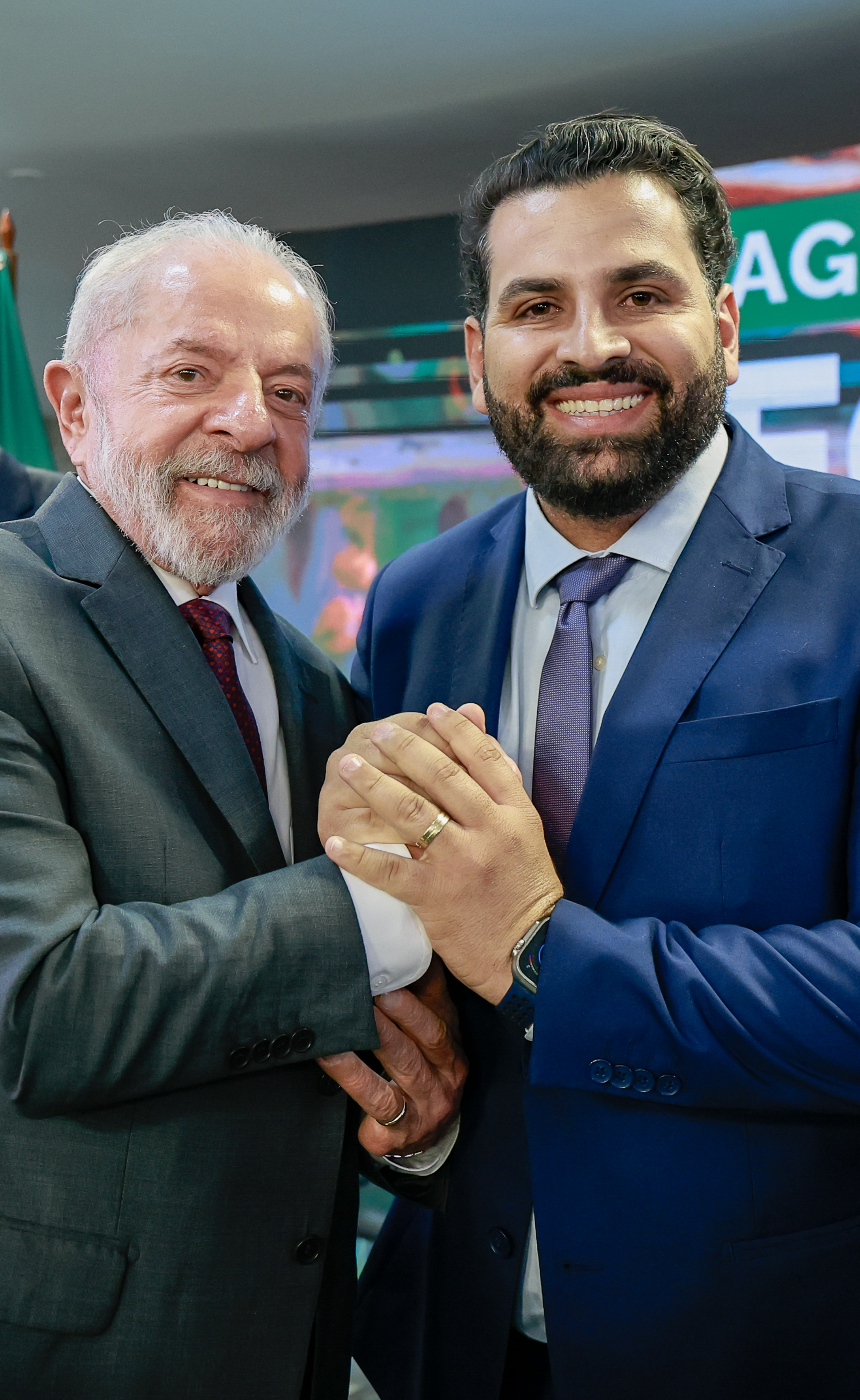 Presidente Maykon Delfino e Lula